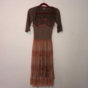 Save the Queen dress with cropped wrap